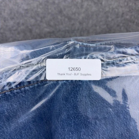 Old Navy Jeans Womens‎ 26 Blue High-Rise Baggy Wide Leg Drapey Denim Pockets NEW - Picture 11 of 11